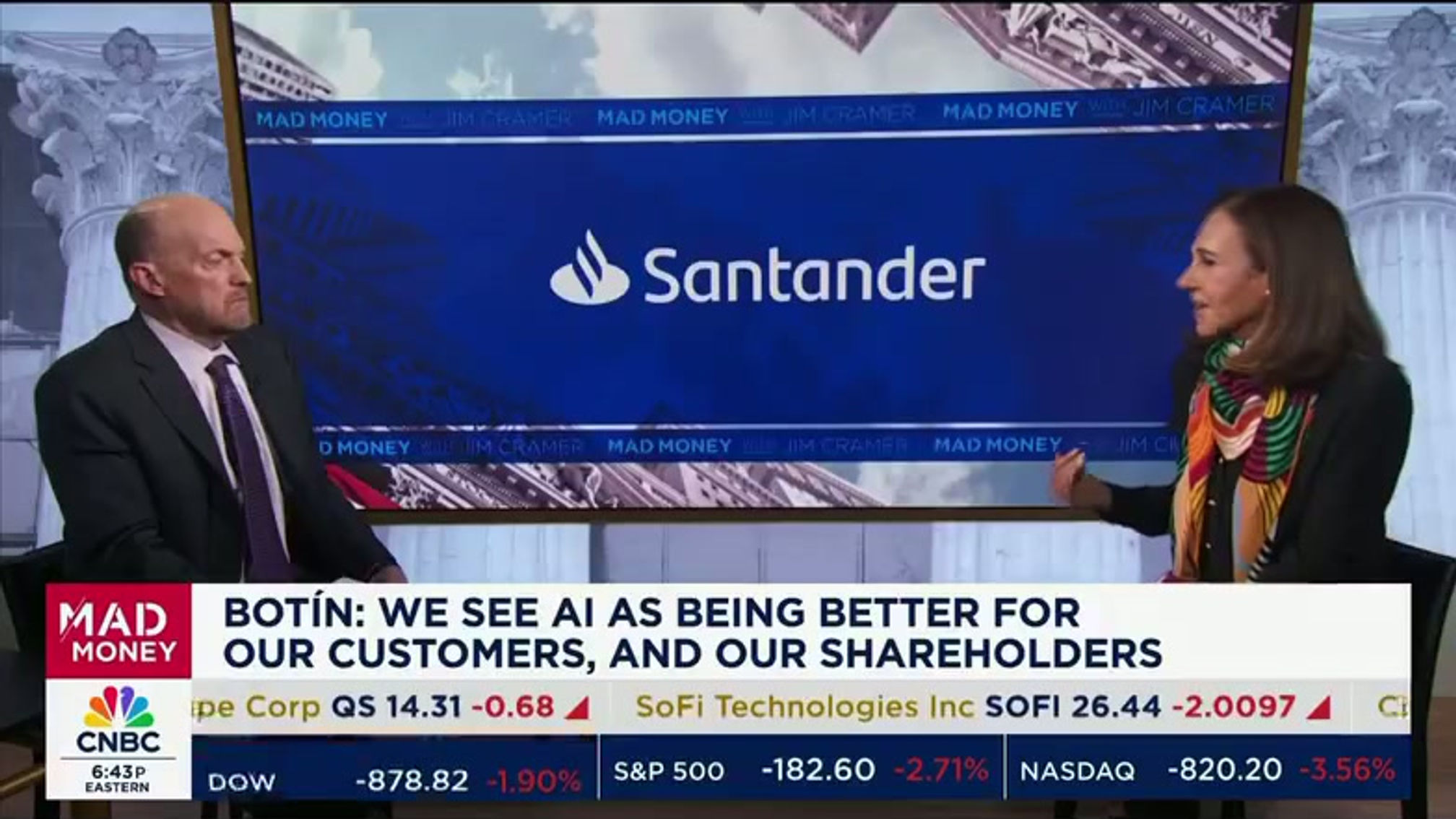 Botin: We see AI as being better for our costumers, and our shareholders.